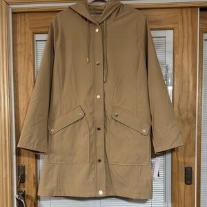 Michael Kors Womens Khaki Rain Jacket NWOT